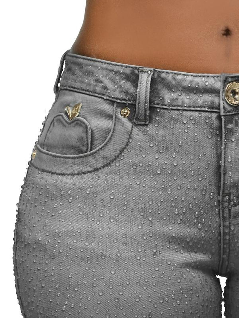 Rain on Me Low-Rise Straight Leg Jeans - Slate