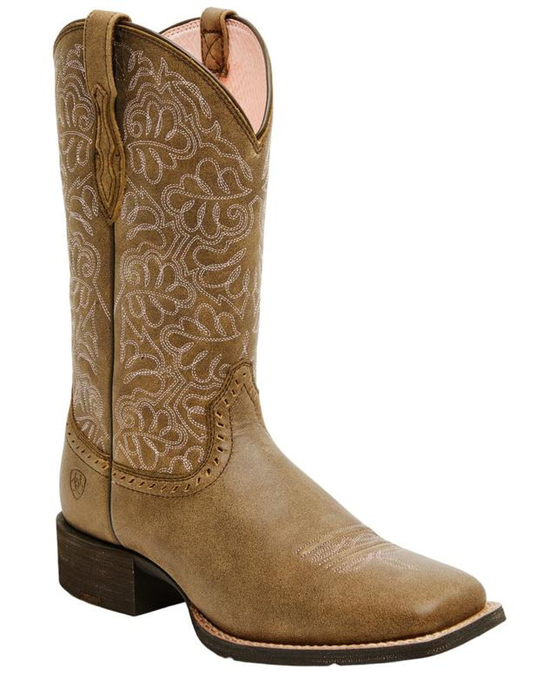 Ariat Women'S round up Remuda Performance Western Boot Broad Square Toe - 10019906