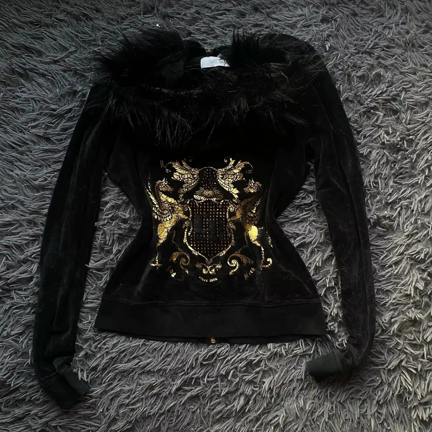 Music Connects Us Oversized Retro Zipper Hoodie Men Y2K American New Trend Harajuku Hip Hop Goth Casual Joker Couple Street Wear