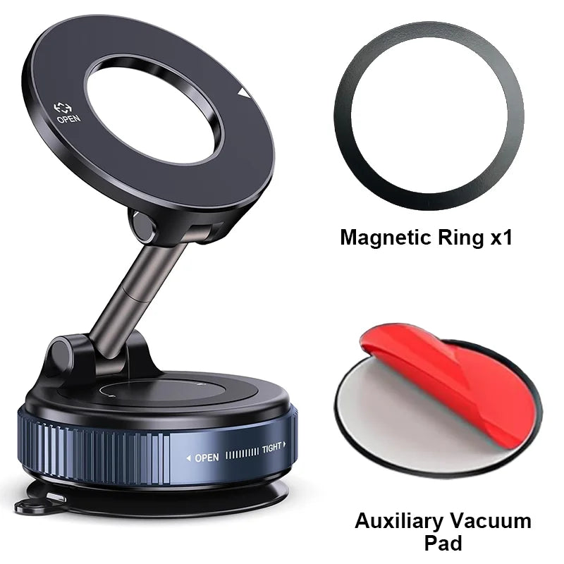 360° Vacuum Magnetic Phone Holder, Car/Gym/Mirror
